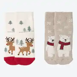 NKD Baby-ABS-Socken mit winterlichen Motiven, 2er-Pack Angebot