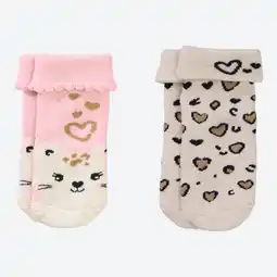 NKD Baby-Mädchen-ABS-Socken mit Umschlag, 2er-Pack Angebot