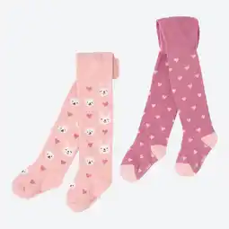 NKD Baby-Mädchen-Strickstrumpfhose mit Tier- und Herzmotiven, 2er-Pack Angebot