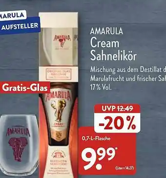 Aldi Nord Amarula Cream Sahnelikör Angebot