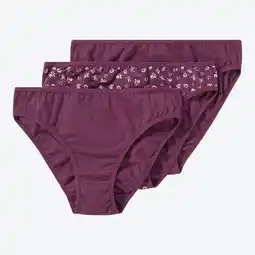 NKD Damen-Minislip mit hohem Baumwollanteil, 3er-Pack Angebot
