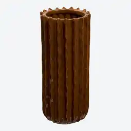 NKD Vase mit gewellten Rillen, ca. 30,5x13x13 cm Angebot