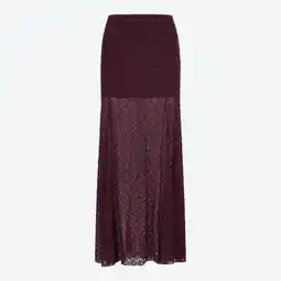 NKD Damen-Maxi-Rock mit Spitze Angebot