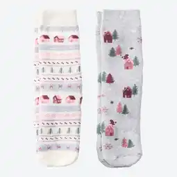NKD Damen-ABS-Socken mit Winter-Motiven, 2er-Pack Angebot