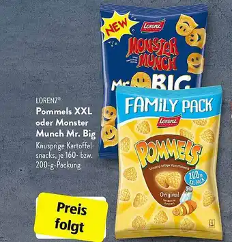 Aldi Süd Lorenz Pommels XXL Oder Monster Munch Mr. Big Angebot