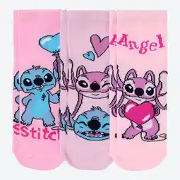 NKD Lilo & Stitch Kinder-Mädchen-Socken, 3er-Pack Angebot