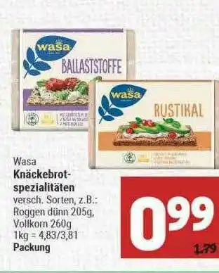 Marktkauf Wasa Knäckebrot-spezialitäten Angebot