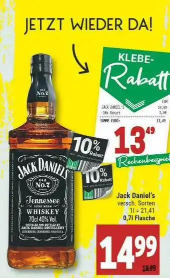 Marktkauf Jack Daniel's Angebot