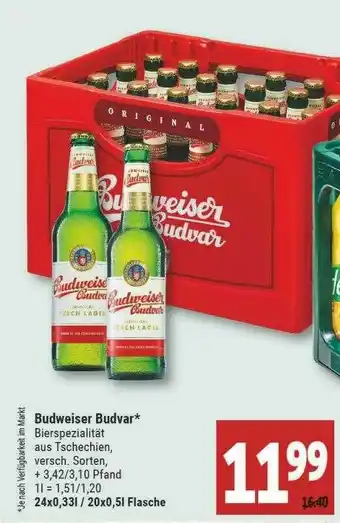 Marktkauf Budweiser Budvar Angebot