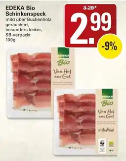 WEZ EDEKA Bio Schinkenspeck Angebot