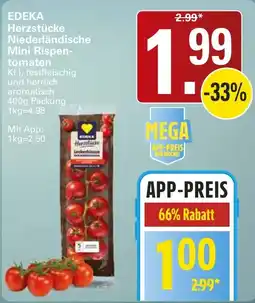 WEZ EDEKA Herzstücke Niederländische Mini Rispentomaten Angebot