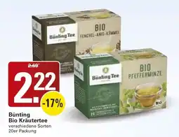 WEZ Bünting Bio Kräutertee Angebot