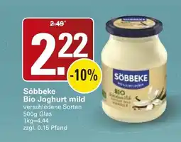 WEZ Söbbeke Bio Joghurt mild Angebot