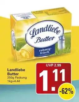 WEZ Landliebe Butter Angebot