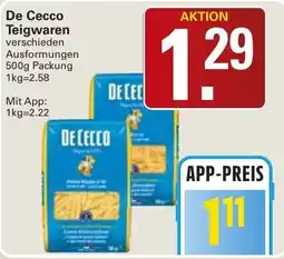 WEZ De Cecco Teigwaren Angebot