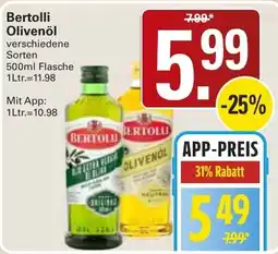 WEZ Bertolli Olivenöl Angebot