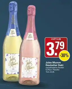 WEZ Jules Mumm Deutscher Sekt Angebot
