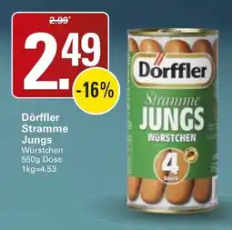 WEZ Dörffler Stramme Jungs Würstchen Angebot