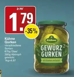 WEZ Kühne Gewürz Gurken Angebot
