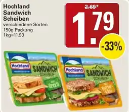 WEZ Hochland Sandwich Scheiben Angebot