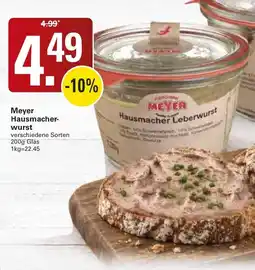 WEZ Meyer Hausmacher-Leberwurst Angebot