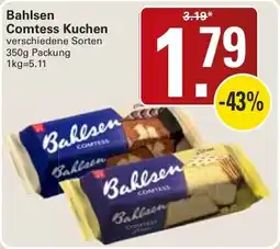 WEZ Bahlsen Comtess Kuchen Angebot