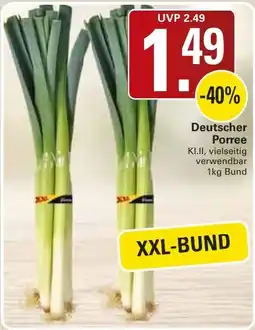 WEZ Deutscher Porree Angebot