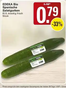 WEZ EDEKA Bio Spanische Salatgurken Angebot