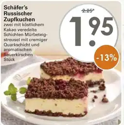 WEZ Schäfer's Russischer Zupfkuchen Angebot