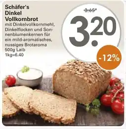 WEZ Schäfer's Dinkel Vollkornbrot Angebot