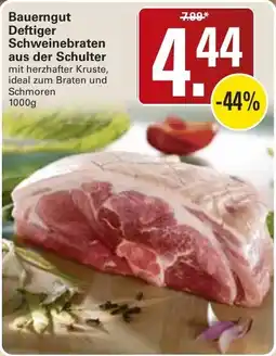 WEZ Bauerngut Deftiger Schweinebraten aus der Schulter Angebot