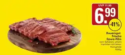 WEZ Bauerngut Frische Spare-Ribs Angebot