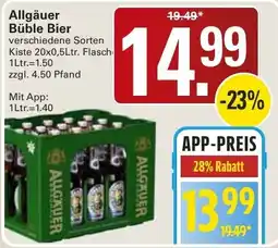 WEZ Allgäuer Büble Bier Angebot
