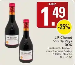 WEZ J.P. Chenet Vin de Pays DOC Angebot
