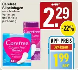 WEZ Carefree Slipeinlagen Angebot