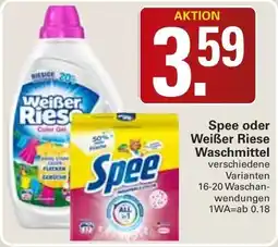 WEZ Spee oder Weißer Riese Waschmittel Angebot
