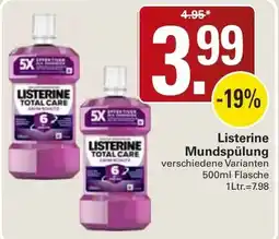 WEZ Listerine Mundspülung Angebot