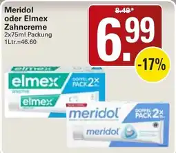 WEZ Meridol oder Elmex Zahncreme Angebot