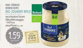 Edeka Struve Paul Söbbeke Biomolkerei Bio-joghurt Mild Angebot