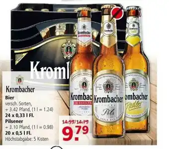 Multi Markt Krombacher Bier Pilsener Angebot