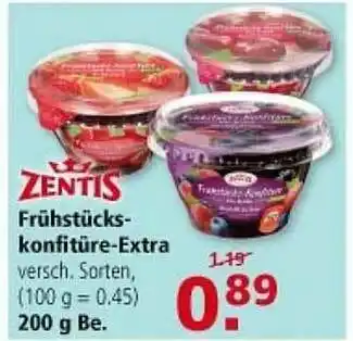 Multi Markt Zentis Frühstücks-konfitüre-extra Angebot