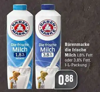 Scheck-in-Center Bärenmarke Die Frische Milch Angebot