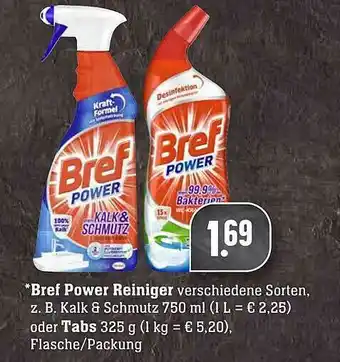 Scheck-in-Center Bref Power Reiniger Oder Tabs Angebot