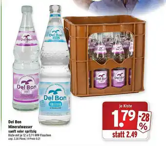 Wasgau Del Bon Mineralwasser Sanft Oder Spritzig Angebot