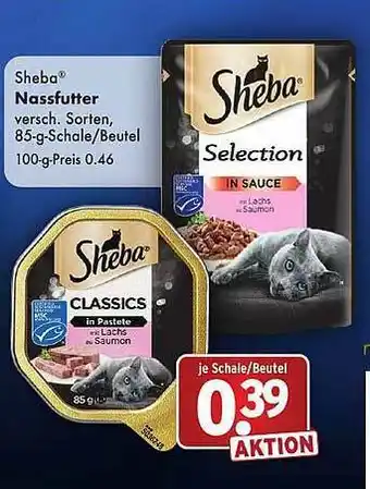 Wasgau Sheba Nassfutter Angebot