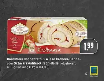 Edeka Conditorei Coppenrath & Wiese Erdbeer-sahne- Oder Schwarzwälder-kirsch-rolle Angebot