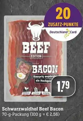 Edeka Schwarzwaldhof Beef Bacon Angebot