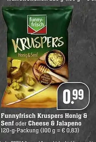 Edeka Funnyfrisch Kruspers Honig & Senf Oder Cheese & Jalapeno Angebot