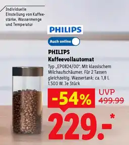 Lidl PHILIPS Kaffeevollautomat Angebot