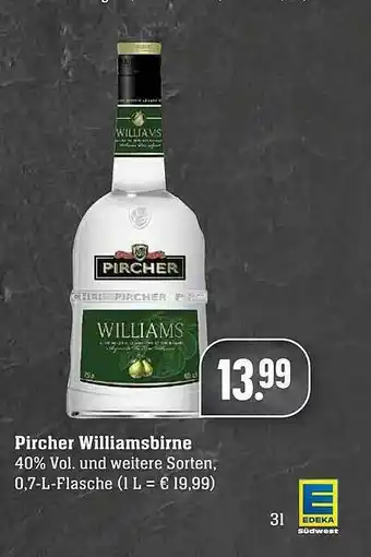 Edeka Pircher Williamsbirne Angebot